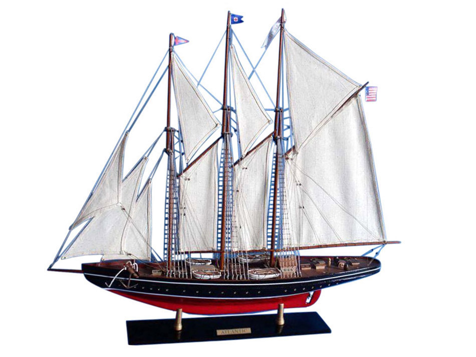 Wooden Atlantic Limited Model Sailboat 32""