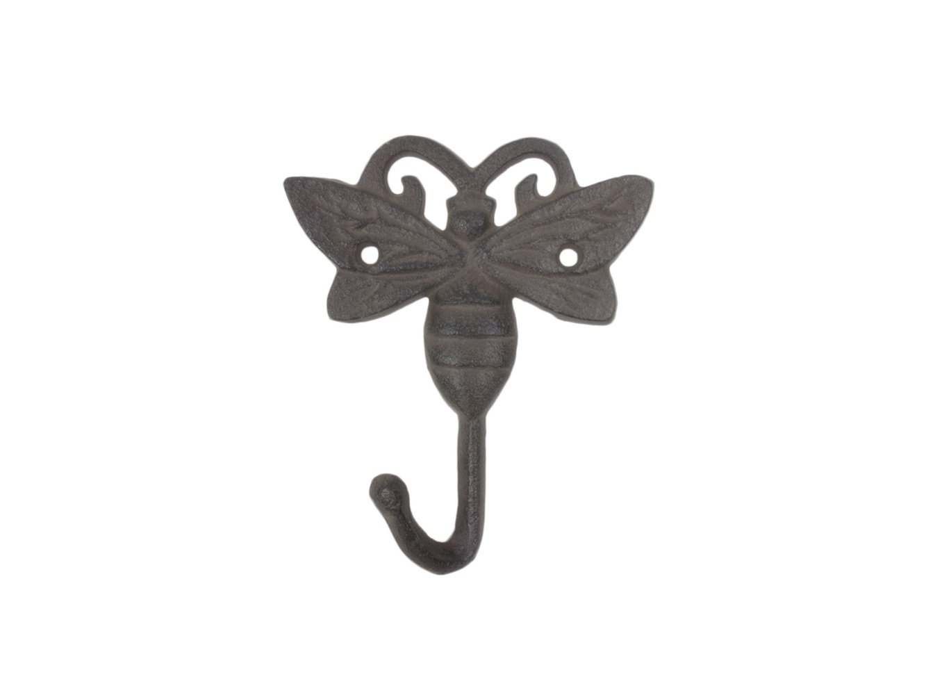 Cast Iron Bee Decorative Metal Wall Hook 5""