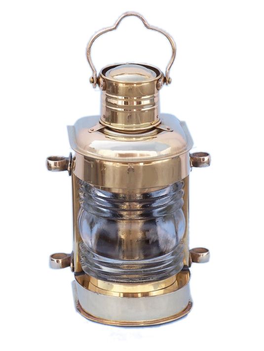 Solid Brass Masthead Oil Lamp 12""