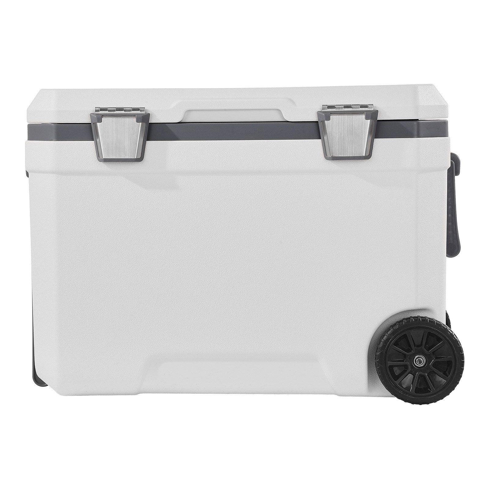 VEVOR Portable Cooler, 45 QT Wheeled Cooler with Ice Retention, Heavy-Duty Handles and Cup Holder