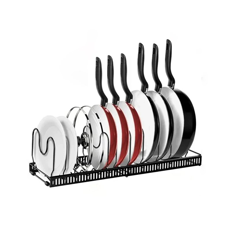 Sliding Pots Holder For Kitchen Cookware Bakeware Pot