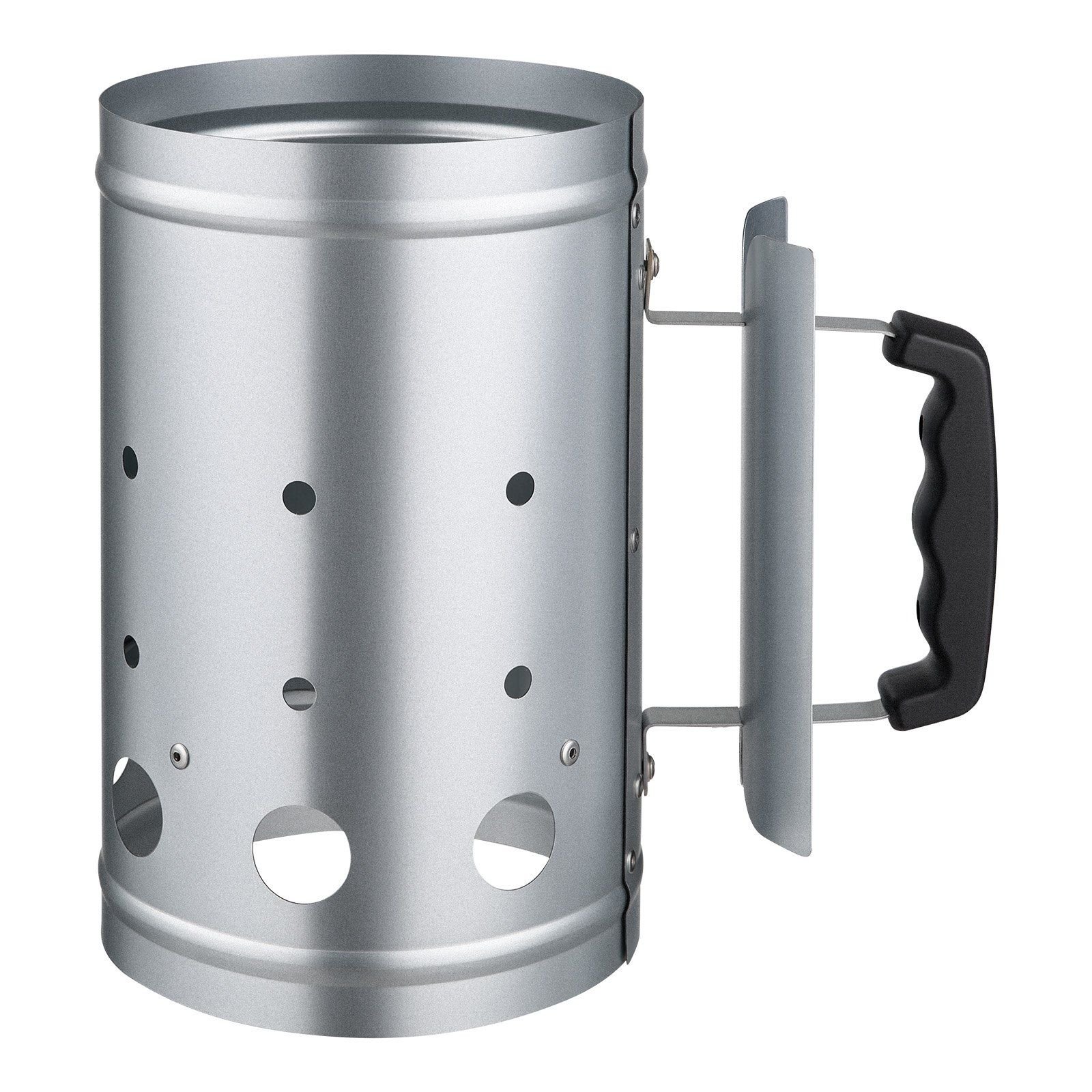 VEVOR Charcoal Chimney Starter, 4 lbs Large Capacity Coal Fireplace, Heavy Duty BBQ Steel Chimney Starter for Charcoal Grill and Barbecues