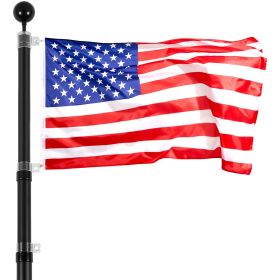 25FT Telescoping Flag pole Kit, Heavy Duty Aluminum Alloy in Ground Flag Poles for Outside, 3 Display Modes Flagpole with 3x5 American Flag