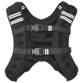 Weighted Vest, 12 lbs Weight Vest with Reflective Stripe, Adjustable Buckle Body Weight Vest for Men Women, Workout Equipment for Strength Training