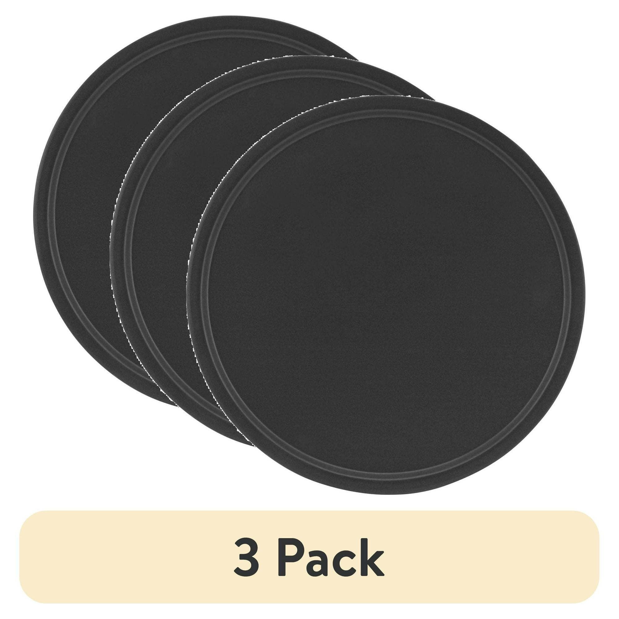 (3 pack)Nonstick 12" Diameter Pizza Pan, Pizza Crisper, Dark Gray