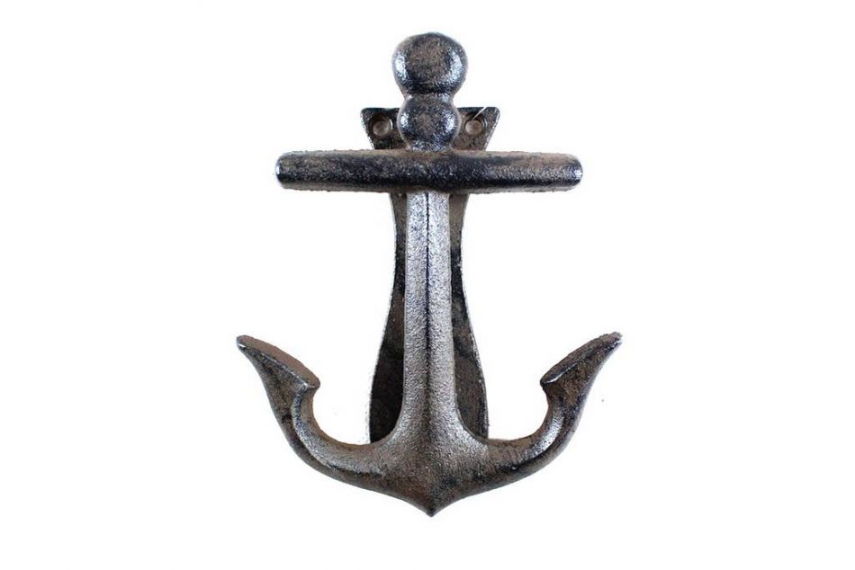 Cast Iron Decorative Anchor Door Knocker 6""