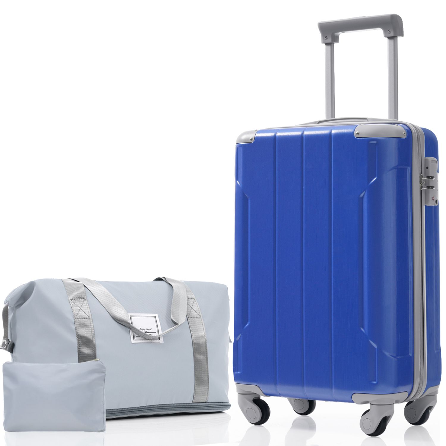 20 Inch Carry On Luggage Set 3 Piece with Spinner Wheels, Lightweight Hardshell ABS Suitcase for Weedend Getaways, Business Travel