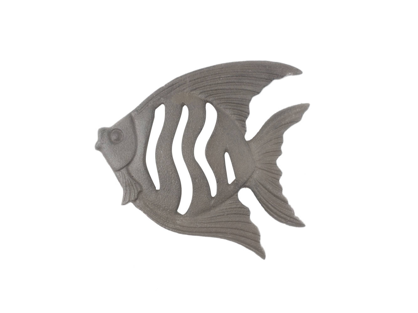 Cast Iron Angel Fish Kitchen Trivet 7""