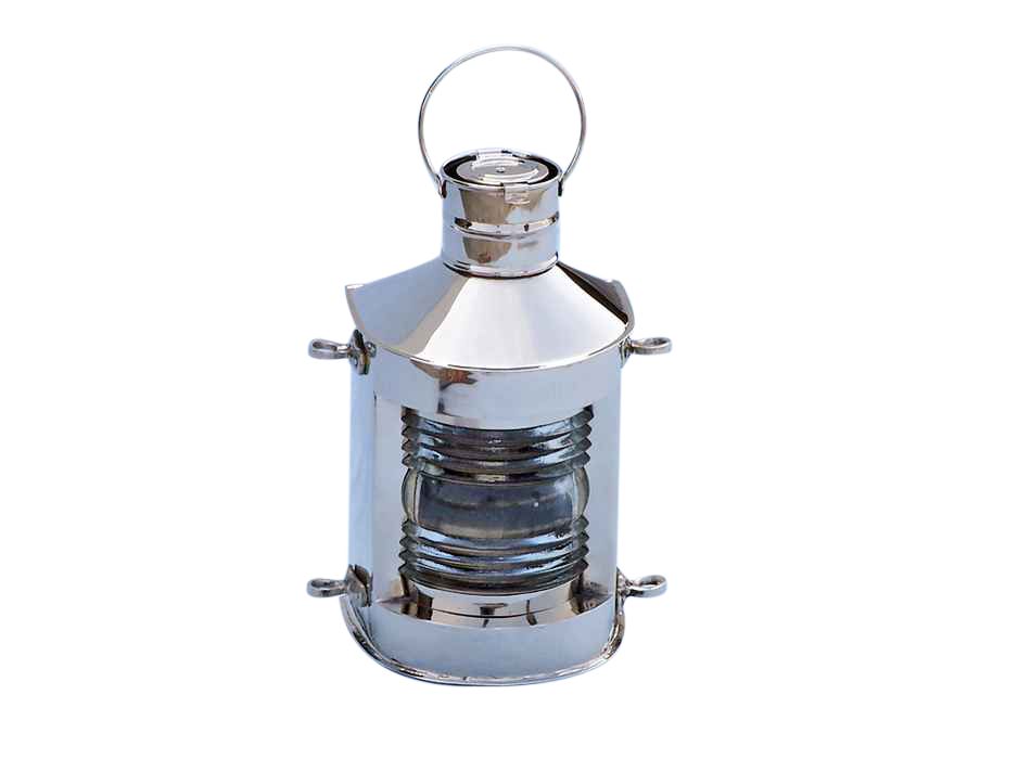 Chrome Masthead Oil Lamp 12""