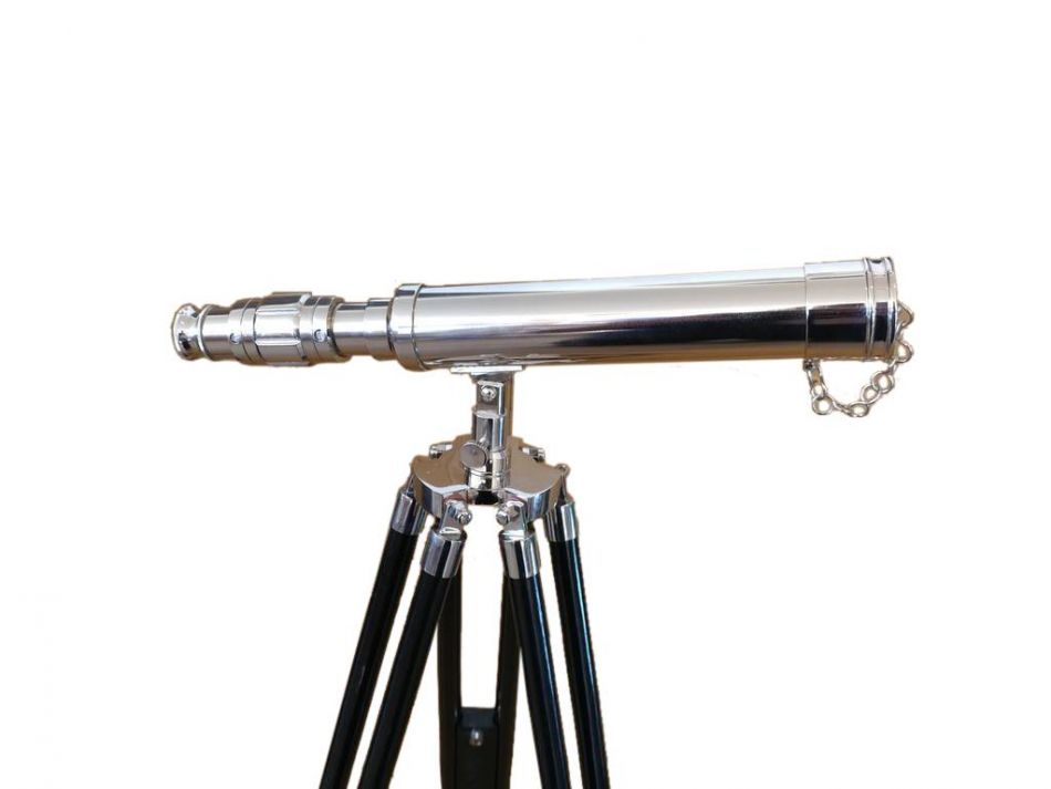 Standing Chrome Harbor Master Telescope 30""