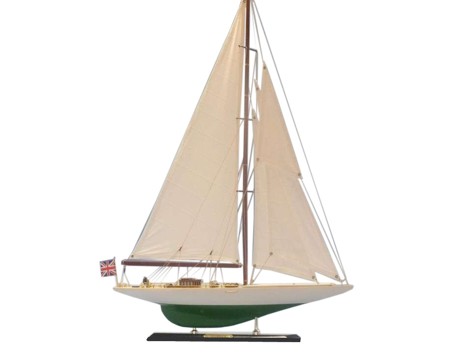 Wooden Shamrock Limited Model Sailboat 27""