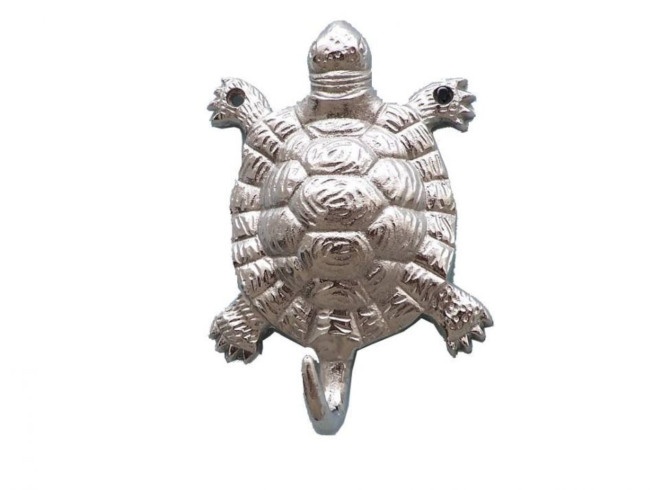 Chrome Turtle Hook 6""