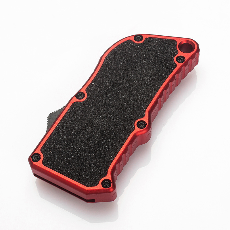 Aluminum Retractable Multi-Purpose Knife, Includes 5 SpareBlades -Quick Replacement, EDC Tool Pocket Knife (Option: red)