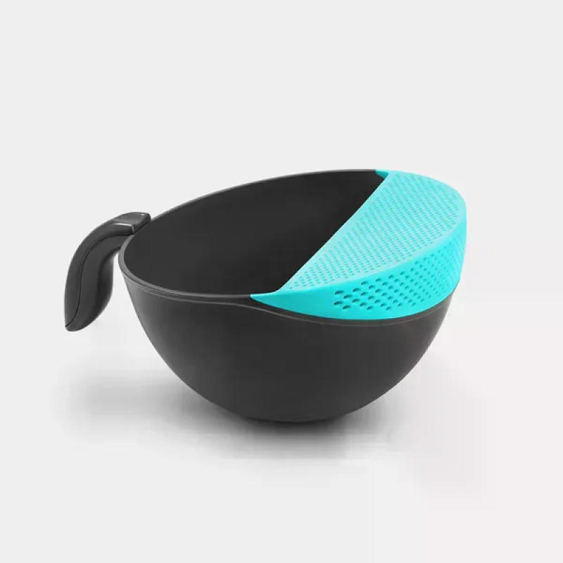 Colorful Strainer With Handle (Option: blue)