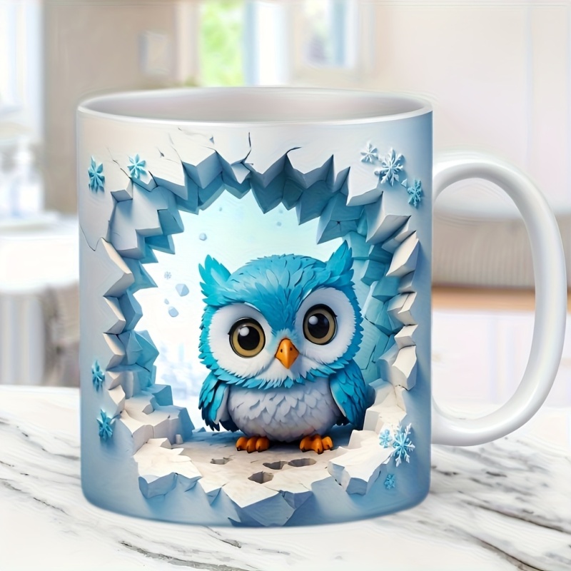 Ceramic Coffee Cup (Option: White Cup Owl2)