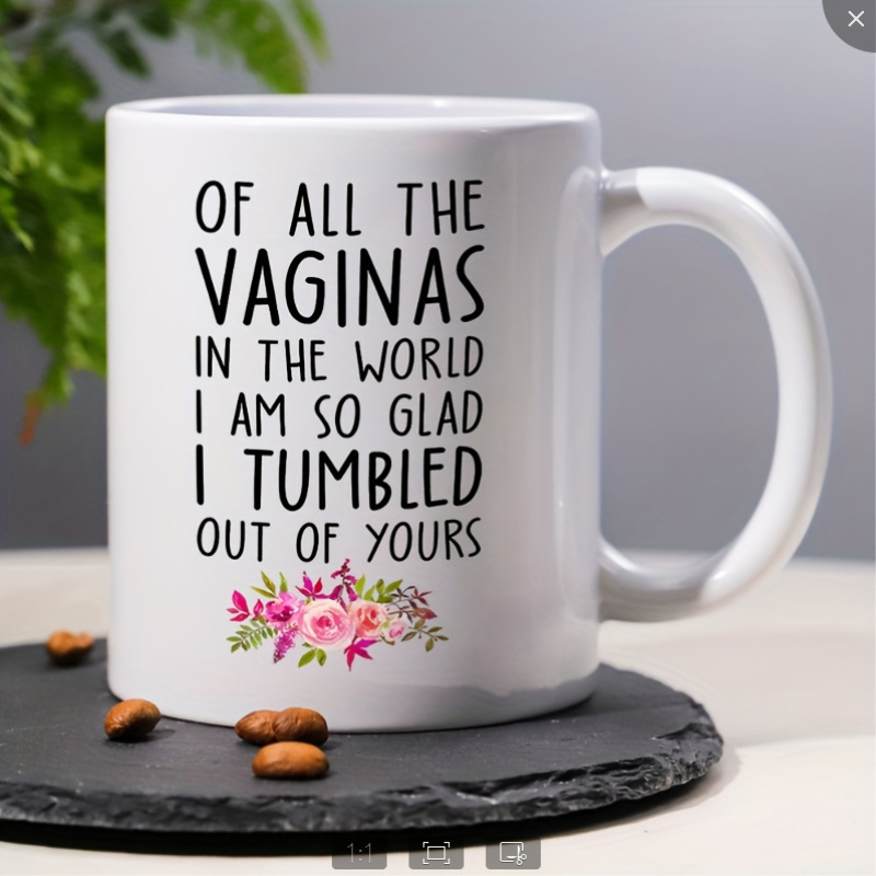 Ceramic Coffee Cup (Option: White humor and wit)
