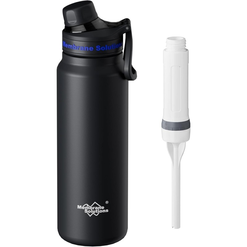 Filtered Water Bottle, 32oz Stainless Steel Water Bottle, With Filter Cartridge (Option: W14013566)