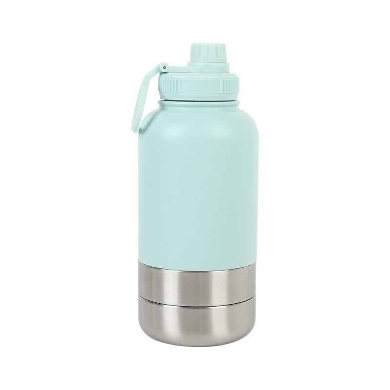 Outdoor Thermal Pet Outing Water Cup Bottle (Option: 32oz-bluish white)