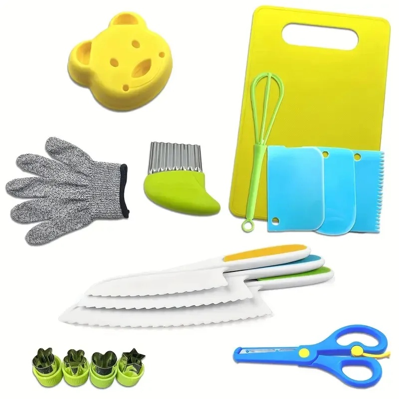 Fun & Functional Kids Kitchen Set - Complete Cooking Tools for Pretend Play & Real Recipes (Option: Montessori Toddler Kitchen)