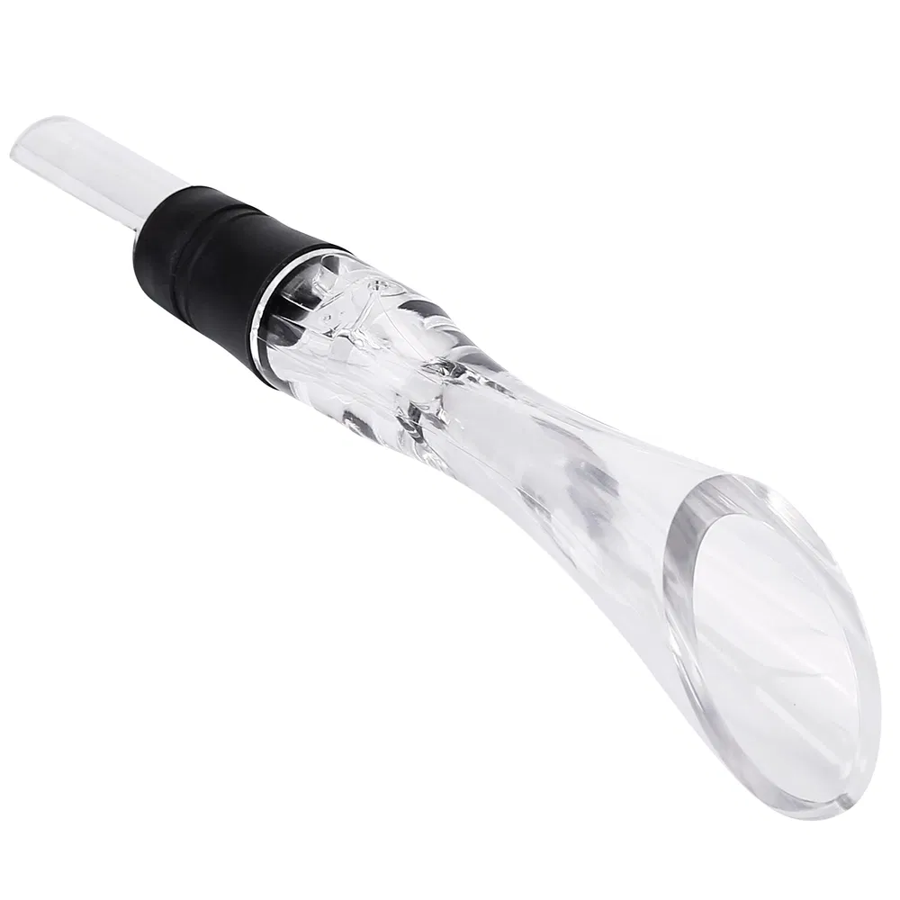 Wine Aerator Pourer Spout Decanter Spout Attachable In-Bottle Wine Drip Stopper (Option: Transparent)