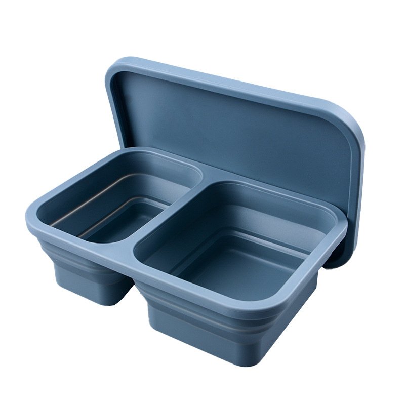 Reusable Pizza Storage Container with  Microwavable Serving Trays - Adjustable Pizza Slice Container to Organize & Save Space - BPA Free, Microwave (Color: Dark Brown, size: 1020ML)