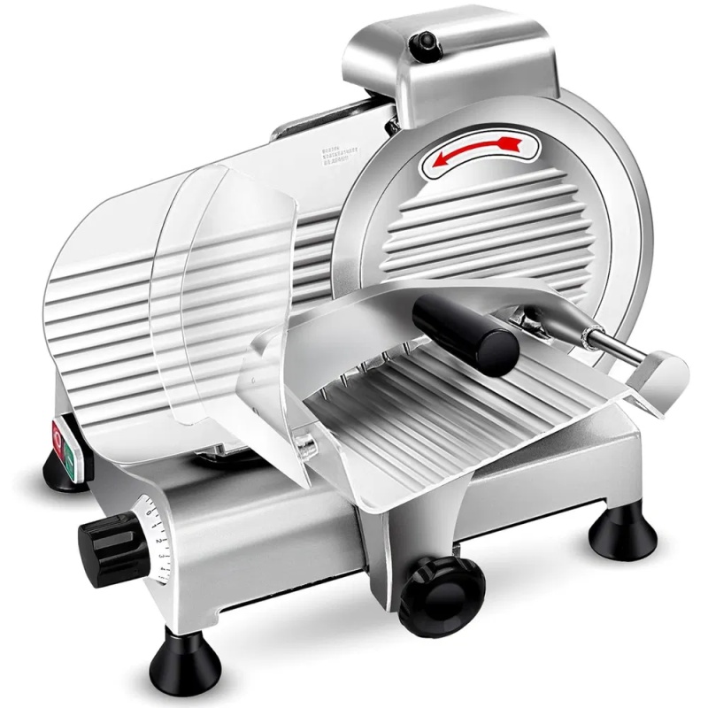 Meat Slicer Machine,8.5/10 Inch Commercial Meat Slicer, 240W Frozen Meat Cheese Deli Slicer,Premium Chromium-plated Steel Blade Semi-Auto Foody S (Option: 85inch)