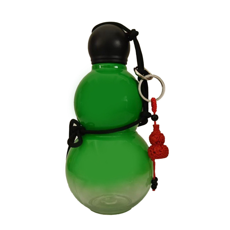 Gourd Style Water Bottle PC 800ml Insulated Chinese Retro Portable Sports Water Bottle For Men Women Green (Option: Default)